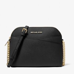 Michael Kors Jet Set Travel Medium Dome Crossbody XCROSS XBODY Bag
Black 
NWT